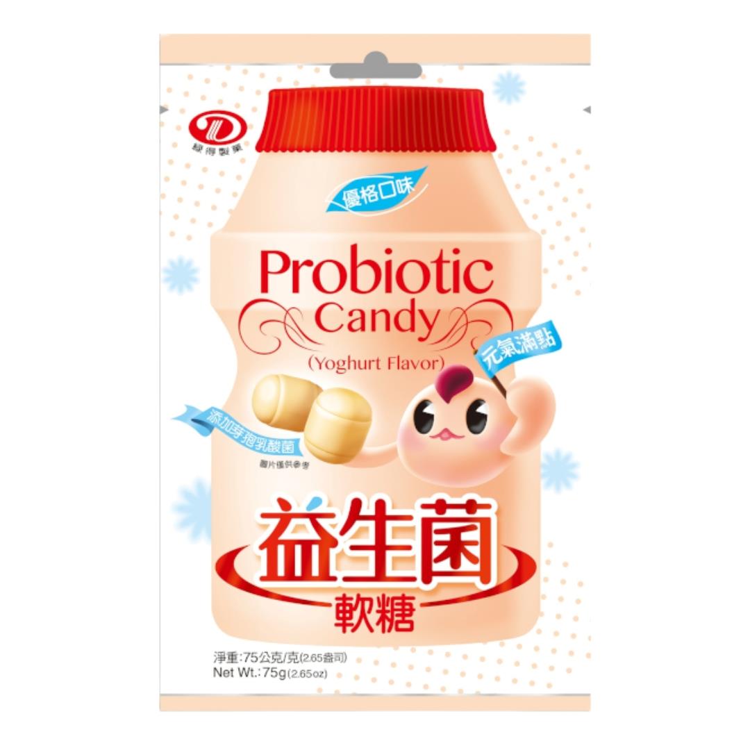 Liuh De probiotic candy yoghurt flavour 75g, UK version