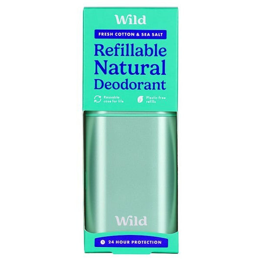 Wild Aqua Case And Fresh Cotton & Sea Salt Deo Refill