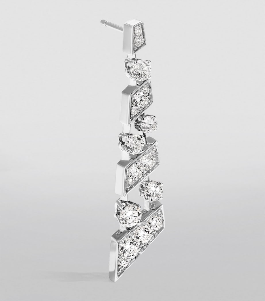 Marli New York drop earrings 18kt white gold diamonds, UK version