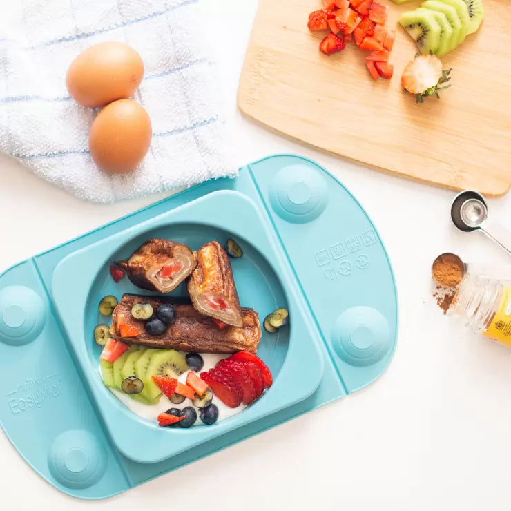 EasyTots EasyMat weaning plate in 5 colours - British product