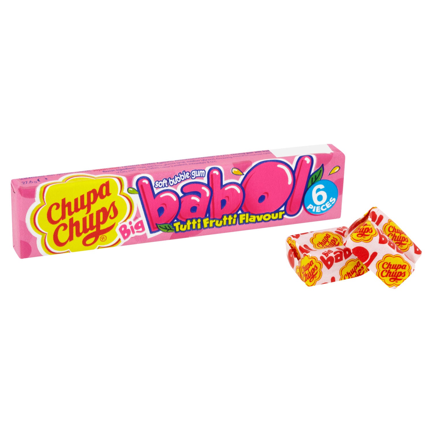 Chupa Chups tutti frutti bubble gum 27.6g - British product