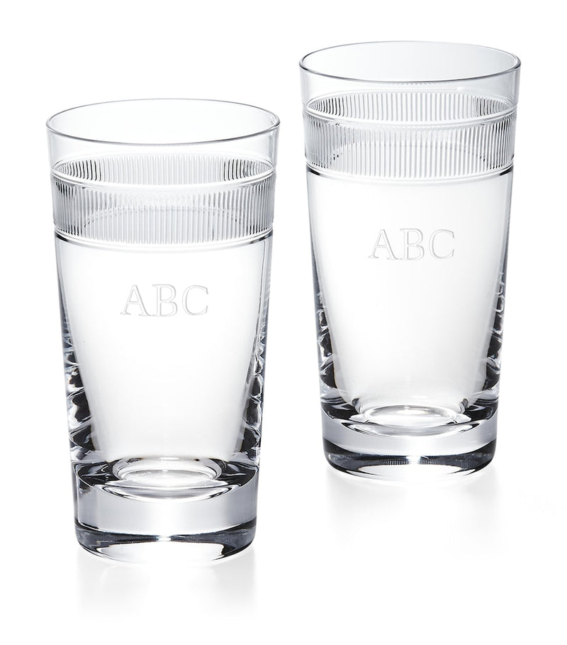 Ralph Lauren Home Crystal Langley Highball Tumblers set of 2 - British product
