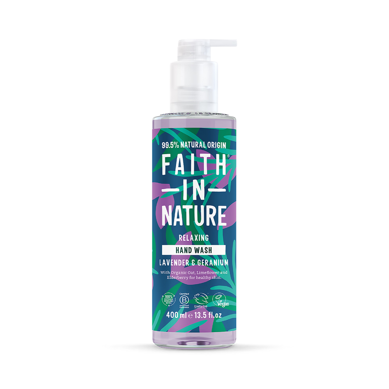 Faith In Nature Hand Wash Lavender & Geranium 400ml - British product