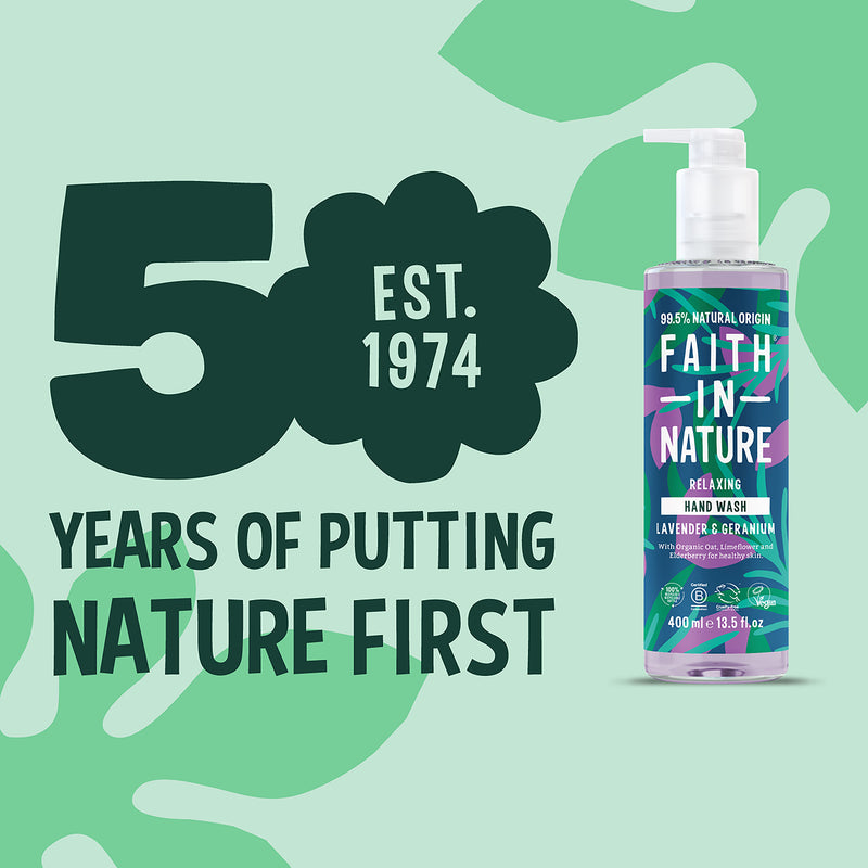 Faith In Nature Hand Wash Lavender & Geranium 400ml - British product