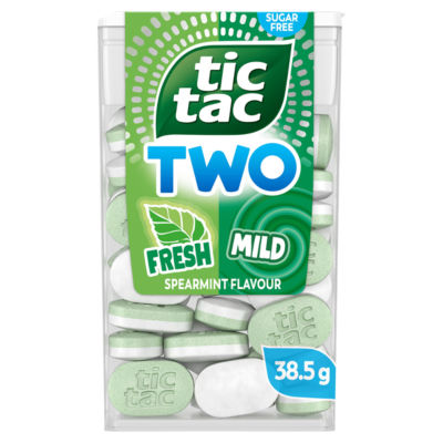 ASDA Tic Tac Two Spearmint Flavour Sugar Free Breath Mints 38.5g- Buy online at McGrocer
