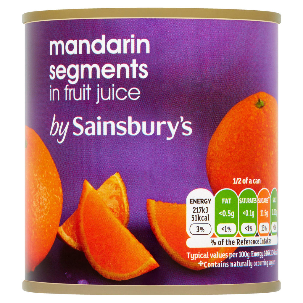 Sainsbury's Mandarin Segments in Fruit Juice 298g