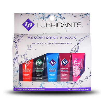 Superdrug ID Sampler 5-Piece Assorted Lubricant Tubes 12ml- Buy online at McGrocer