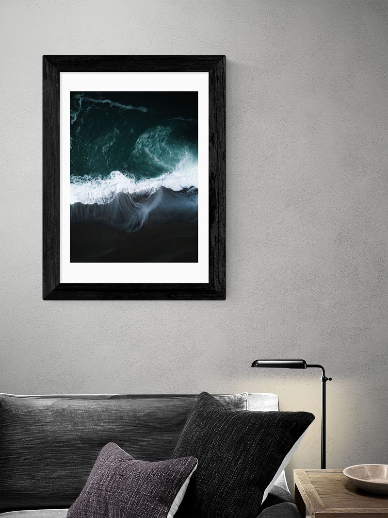 East End Prints Black Dark Earth photographic art print - British product