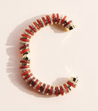 Eddie Borgo Lenox bracelet amber carnelian gold-plated, imported from the UK