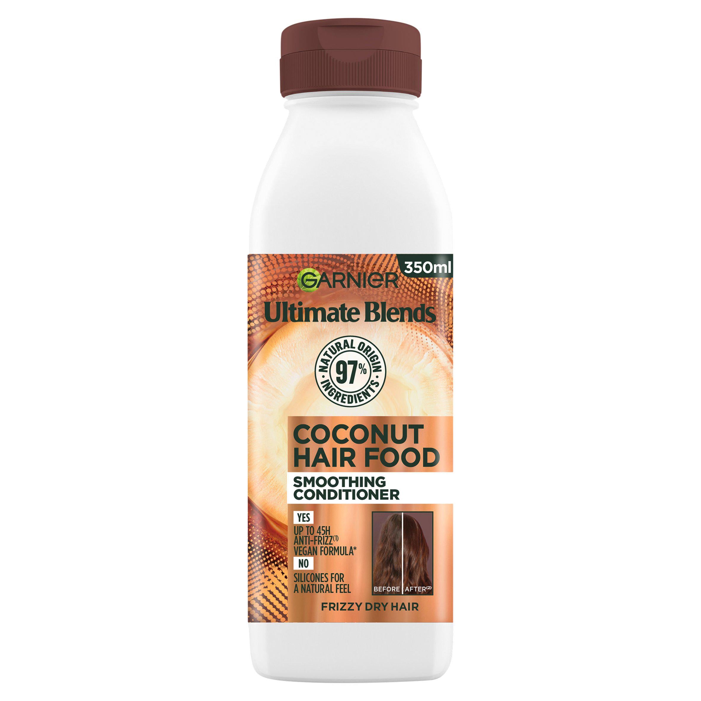 Garnier Ultimate Blends Smoothing Hair Food Coconut Conditioner for Frizzy Hair 350ml GOODS Sainsburys   