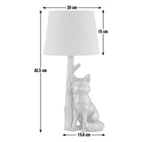 Argos Home fox table lamp bronze and grey (British brand)