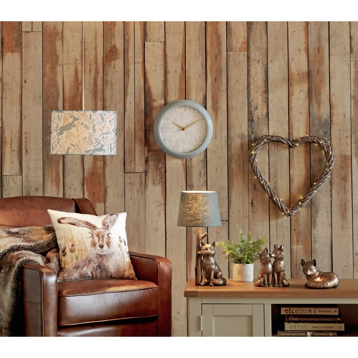 Argos Home fox table lamp bronze and grey (British brand)
