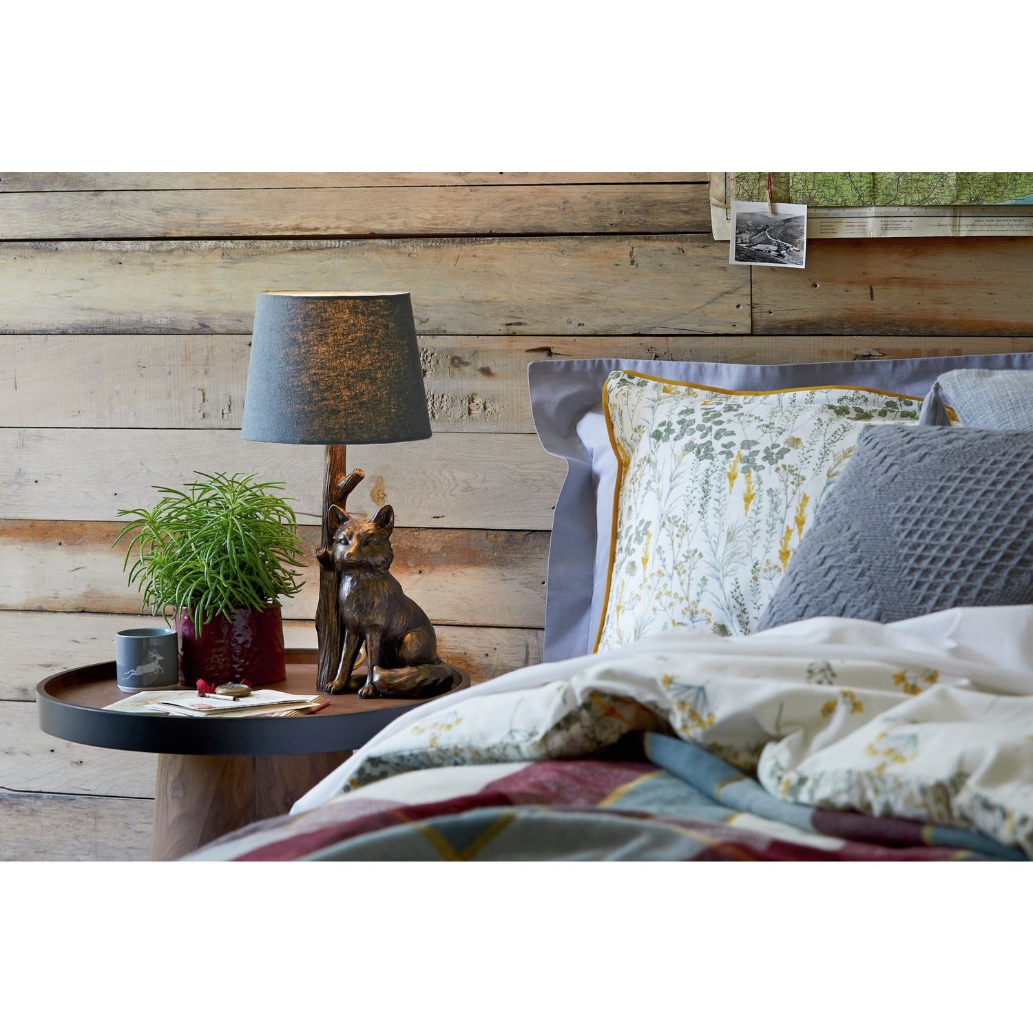 Argos Home fox table lamp bronze and grey (British brand)