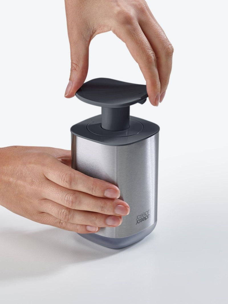 Joseph Joseph Grey Presto Steel Soap Pump Kitchen Cleaning