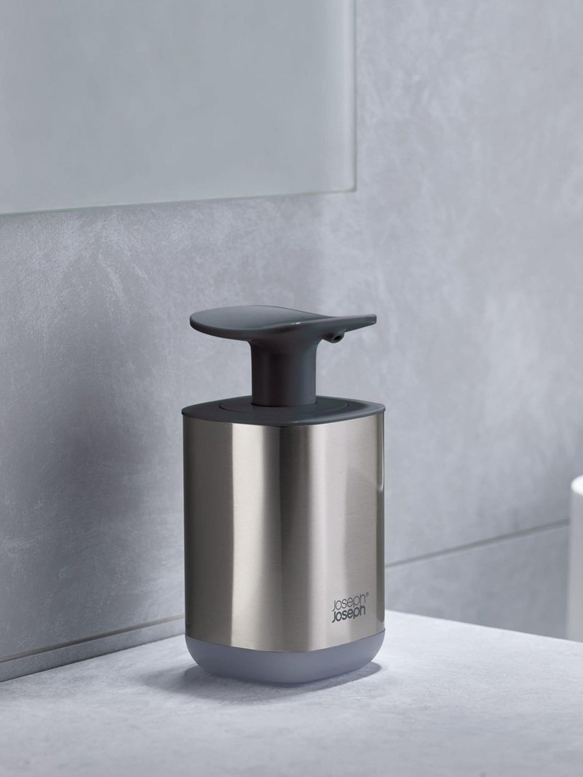 Joseph Joseph Grey Presto Steel Soap Pump Kitchen Cleaning