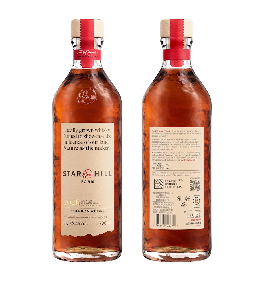 Maker's Mark Star Hill Farm wheat whisky 70cl - British product