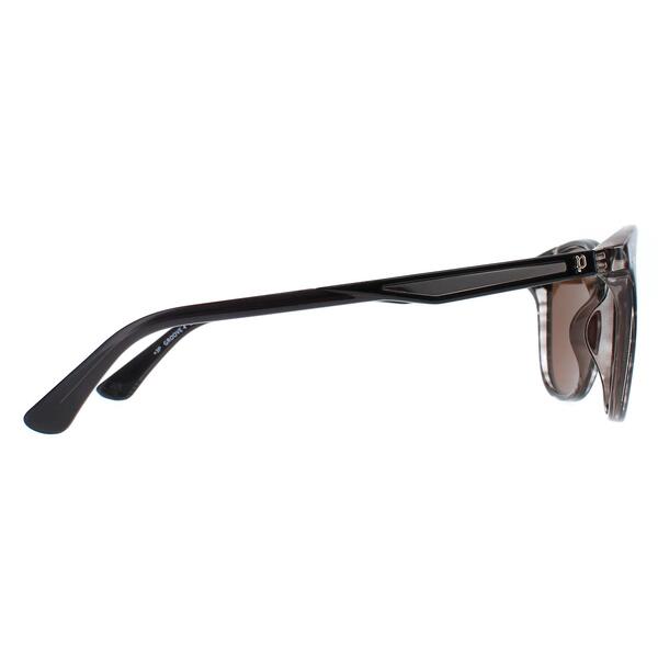 Police grey round sunglasses with polarized brown lenses, UK version