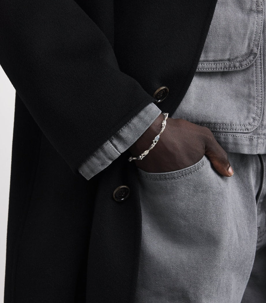 Bleue Burnham sterling silver lobster clasp bracelet (British brand)