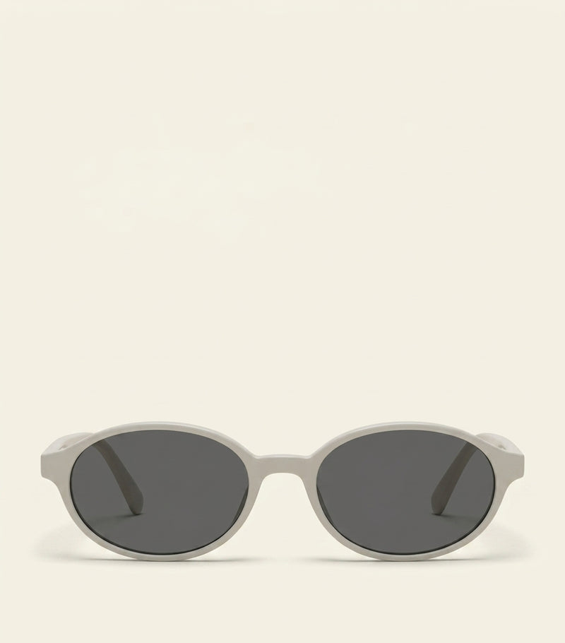Celine Triomphe oval metal frame sunglasses with smoked lenses, UK version