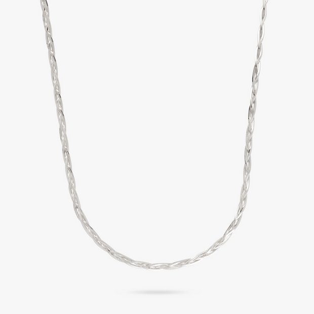 Revere necklace braided chain 18in, imported from the UK