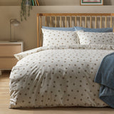 Argos Home natural spot duvet set single - British product
