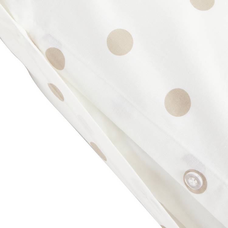 Argos Home natural spot duvet set single - British product