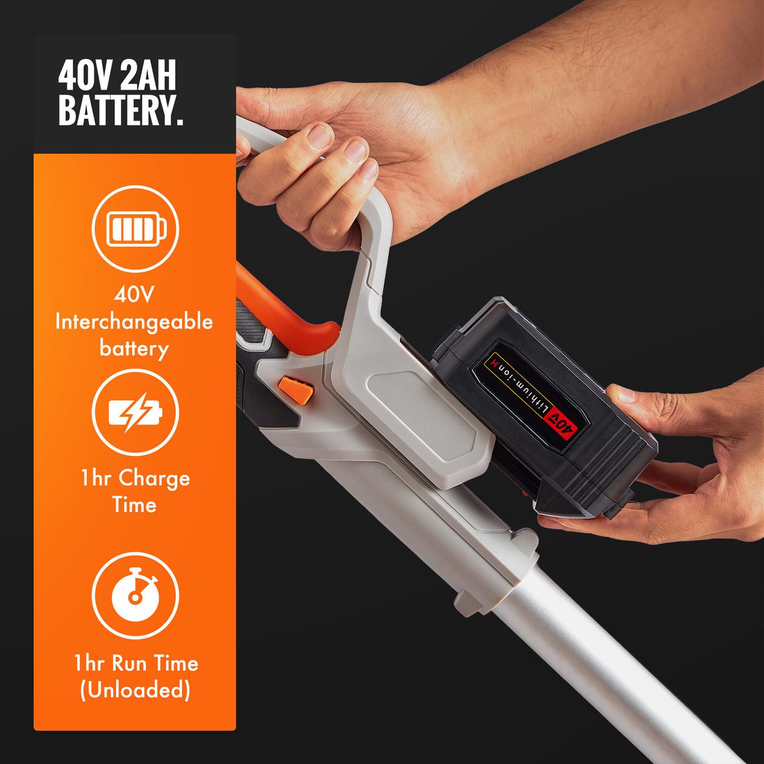 VonHaus cordless pole chainsaw 40V 20cm, imported from the UK