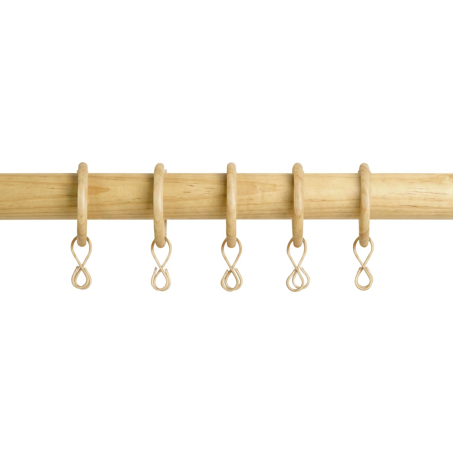 Argos Home matte nickel curtain rings 20 pack (British brand)