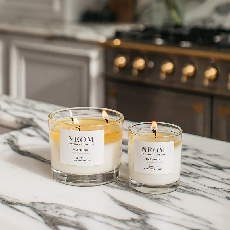 NEOM Happiness scented candle 3 wick 420g - British product