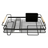 Habitat wire dishdrainer in bamboo and black, UK version