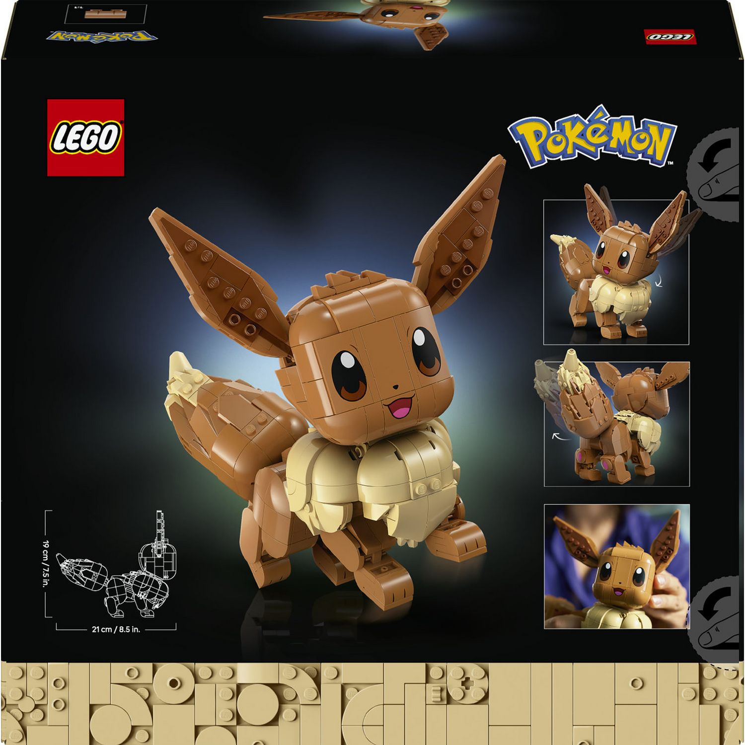 LEGO Pokémon Eevee building set 587 pieces - British product