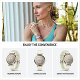 Garmin Lily 2 smartwatch in Cream Gold and Coconut, UK version