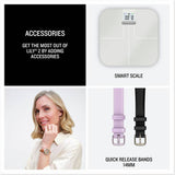 Garmin Lily 2 smartwatch in Cream Gold and Coconut, UK version