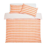 Habitat orange stripe single bedding set (British brand)