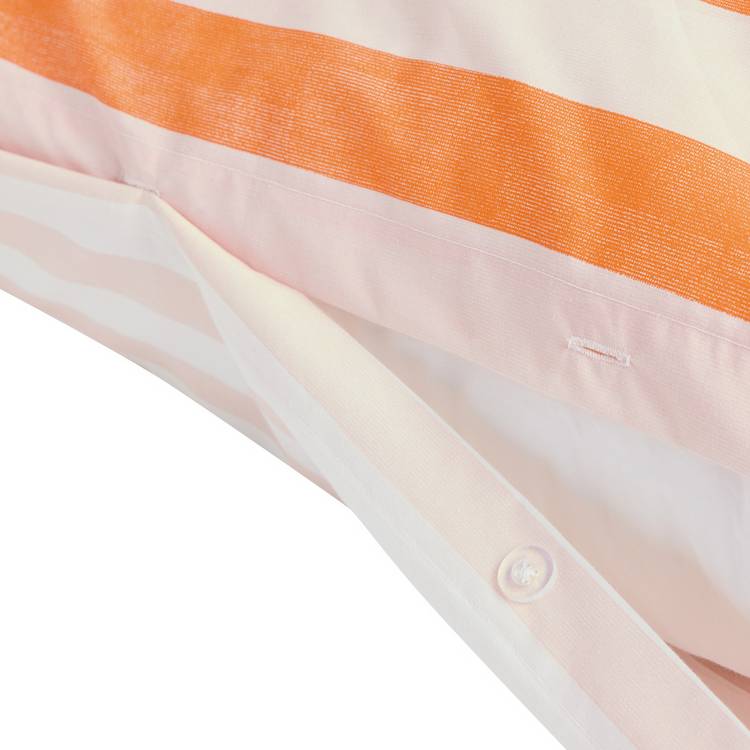 Habitat orange stripe single bedding set (British brand)