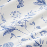 Bianca cotton bedding set Thea Floral Blue single, imported from the UK