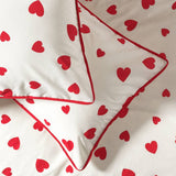 Argos Home red hearts bedding set single, UK version