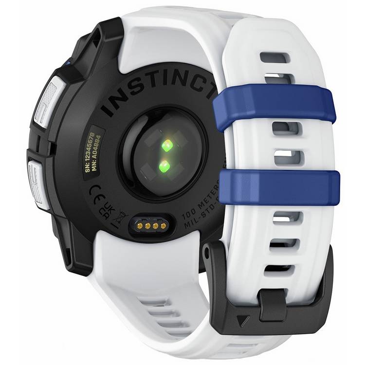 Garmin Instinct 3 Solar 45mm smartwatch Whitestone/Blue - British product