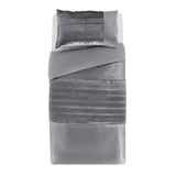 Argos Home Sparkle Velvet Grey bedding set single, imported from the UK