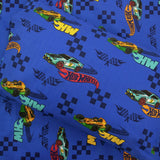 Hot Wheels blue bedding set for single bed (British brand)