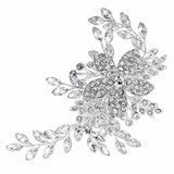 Jon Richard silver plated leaf hair slide - British product