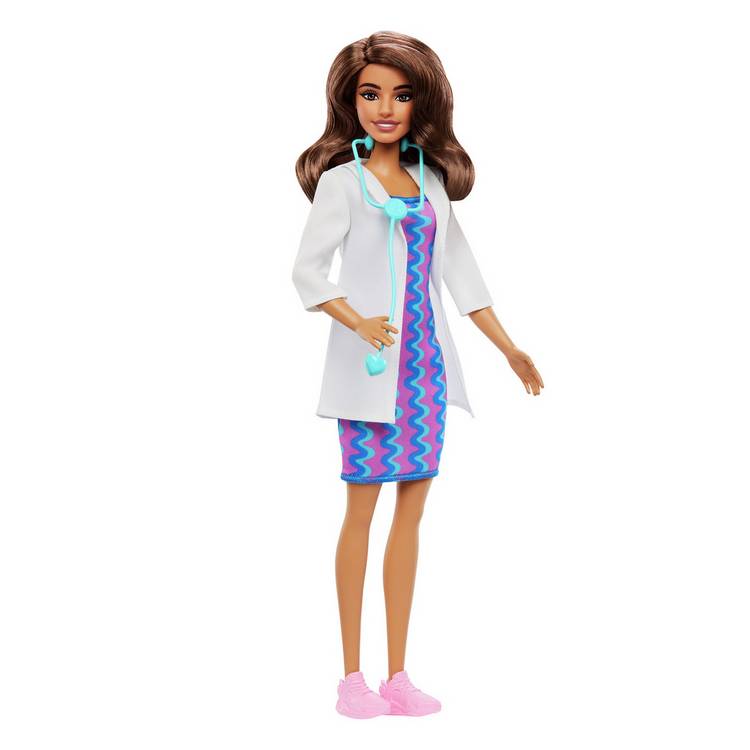 Barbie Careers Doctor doll with stethoscope, imported from the UK