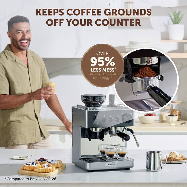 Breville Barista Classic bean to cup espresso machine, imported from the UK