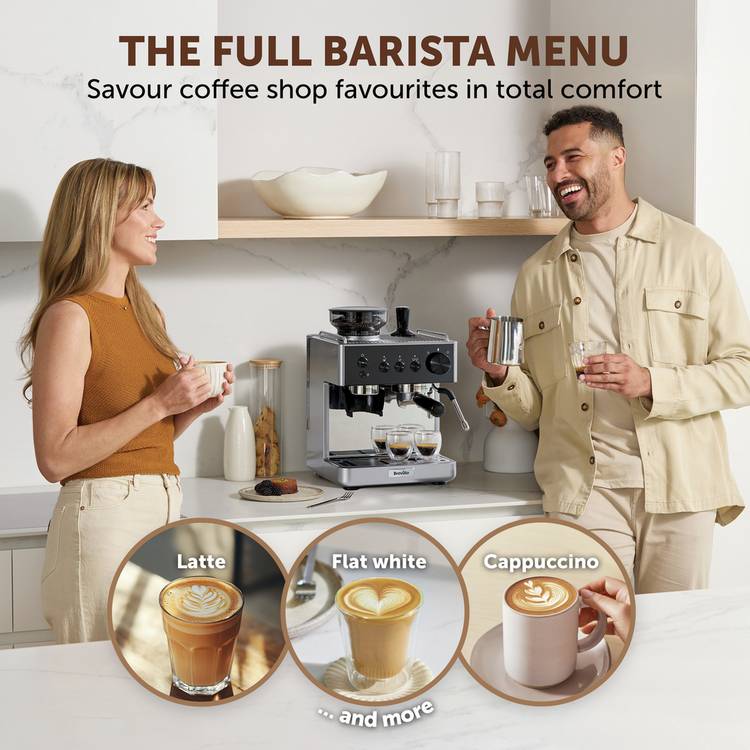 Breville Barista Classic bean to cup espresso machine, imported from the UK