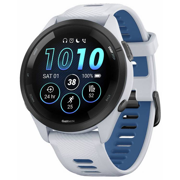 Garmin Forerunner 265 running smart watch 46mm Whitestone, UK version