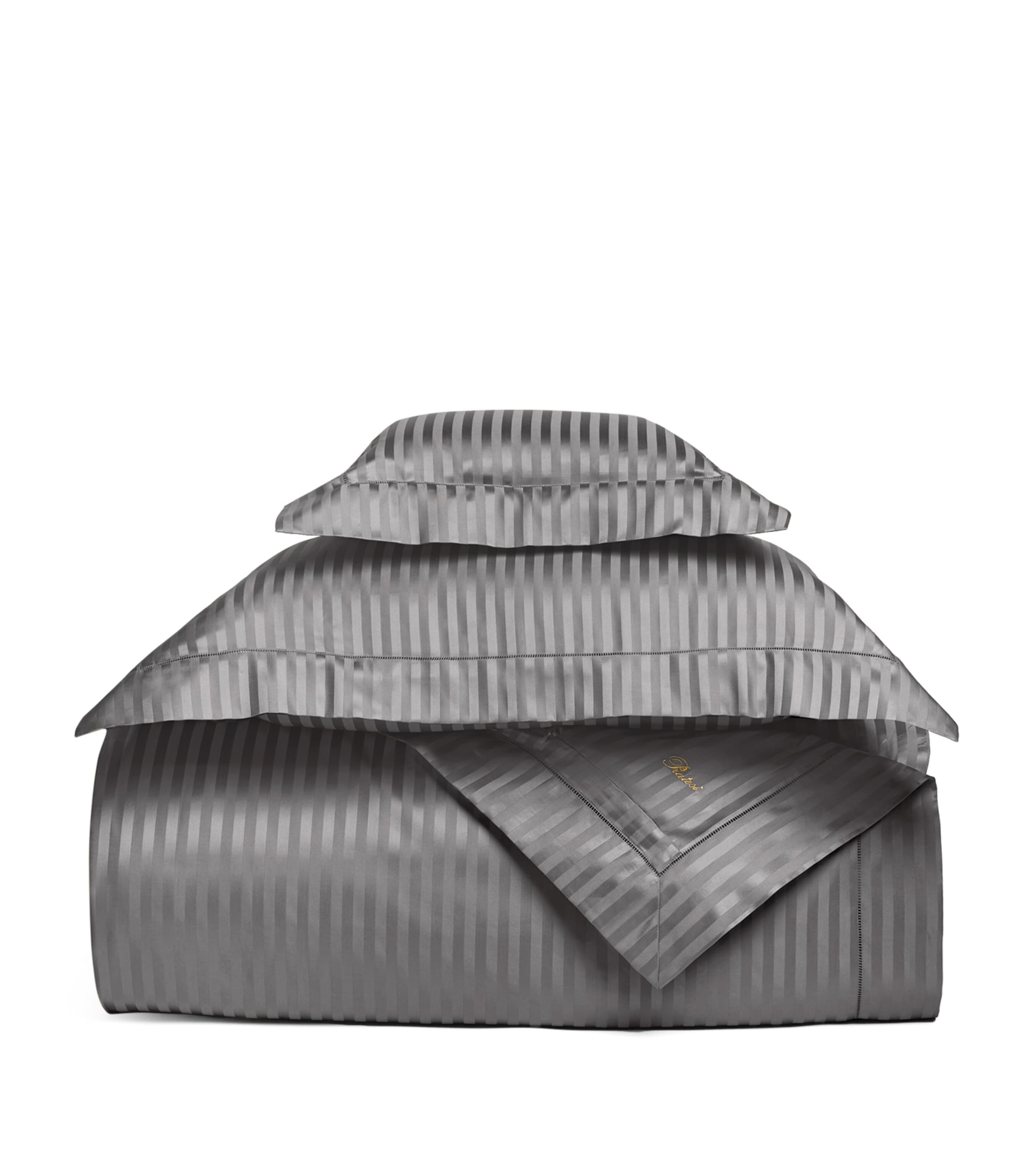 Pratesi striped boudoir pillowcase 30cm x 40cm, imported from the UK