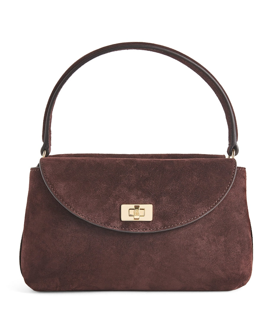 Sandro Paris mini suede top-handle bag (British brand)