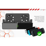 Venom TV Dock with detachable fan for Switch 2 - British product