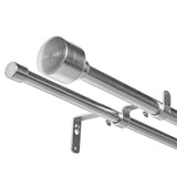 Argos Home extendable stainless steel double curtain pole 120-210cm - British product