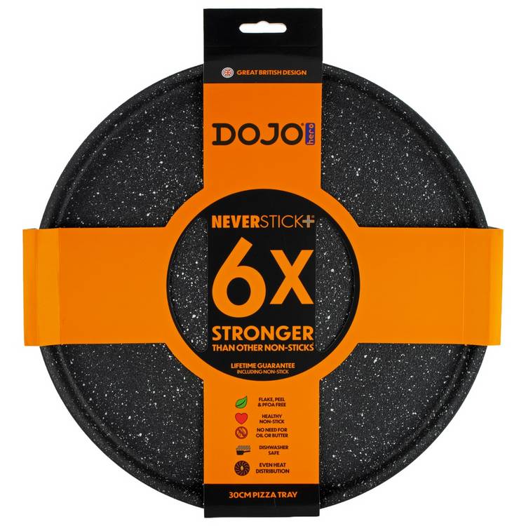 Dojo Hero 30cm aluminium pizza tray with Neverstick coating, UK version